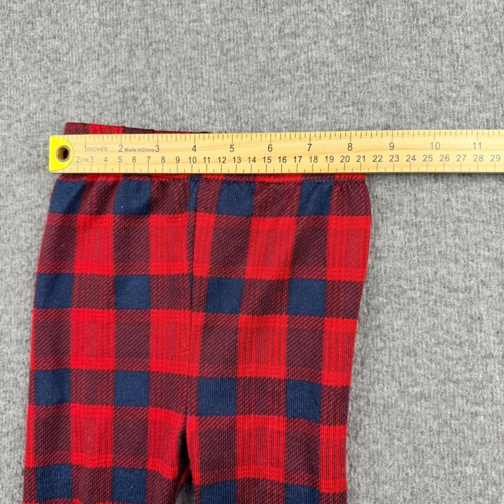 Dearfoams Toddler Boys Girls Red Navy Buffalo Plaid Pajama Pants Sz 2T DF44950SD